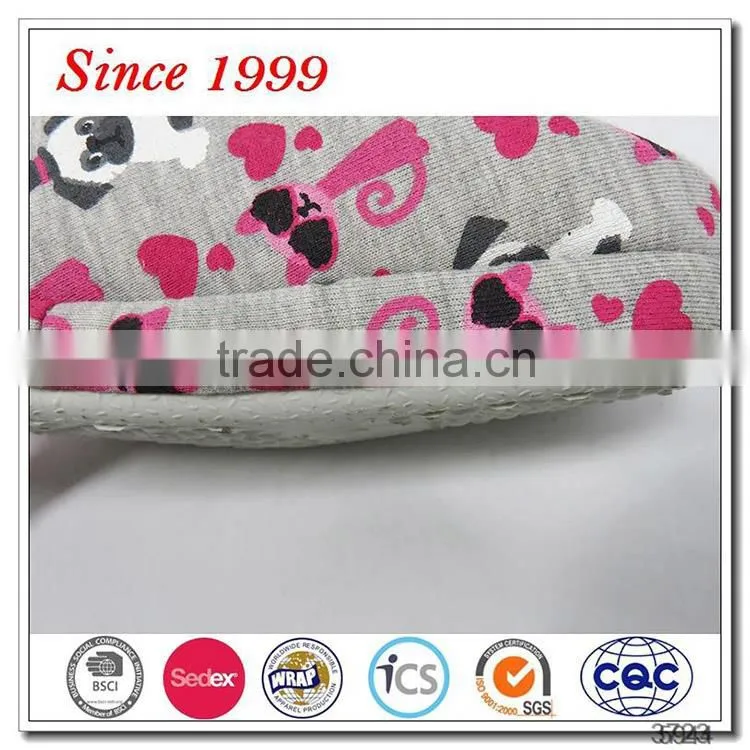 latest design fashion fleece insole girls slippers