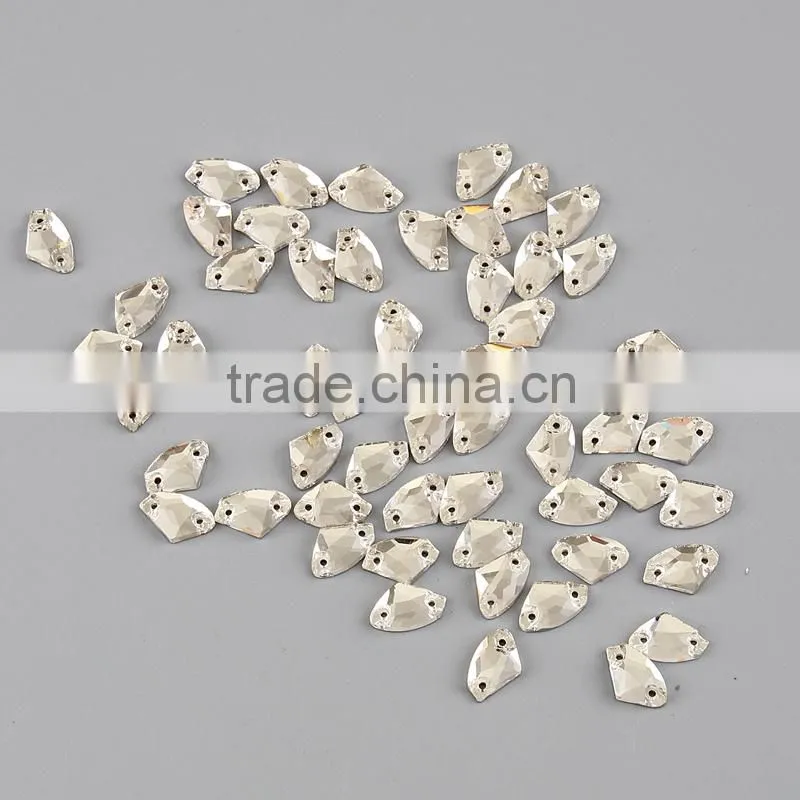 cheap price axe shape flatback sew on stone design for dresses