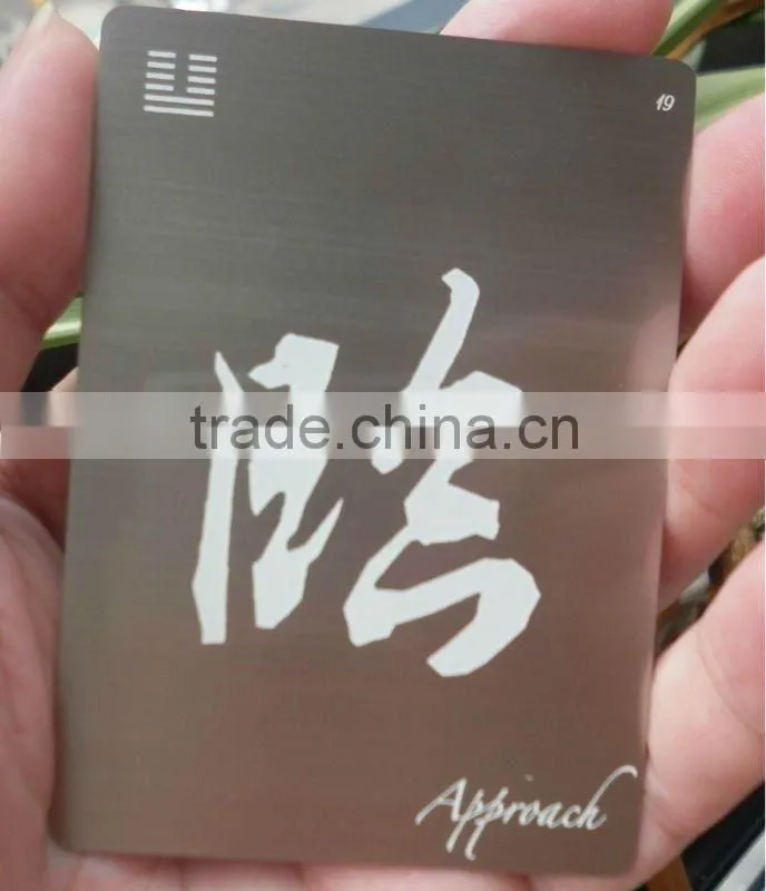 Brushed stainless Steel Metal Name Card