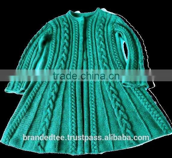 hand knitted sweater HOT DESIGN MANY COLOR cabel custom made