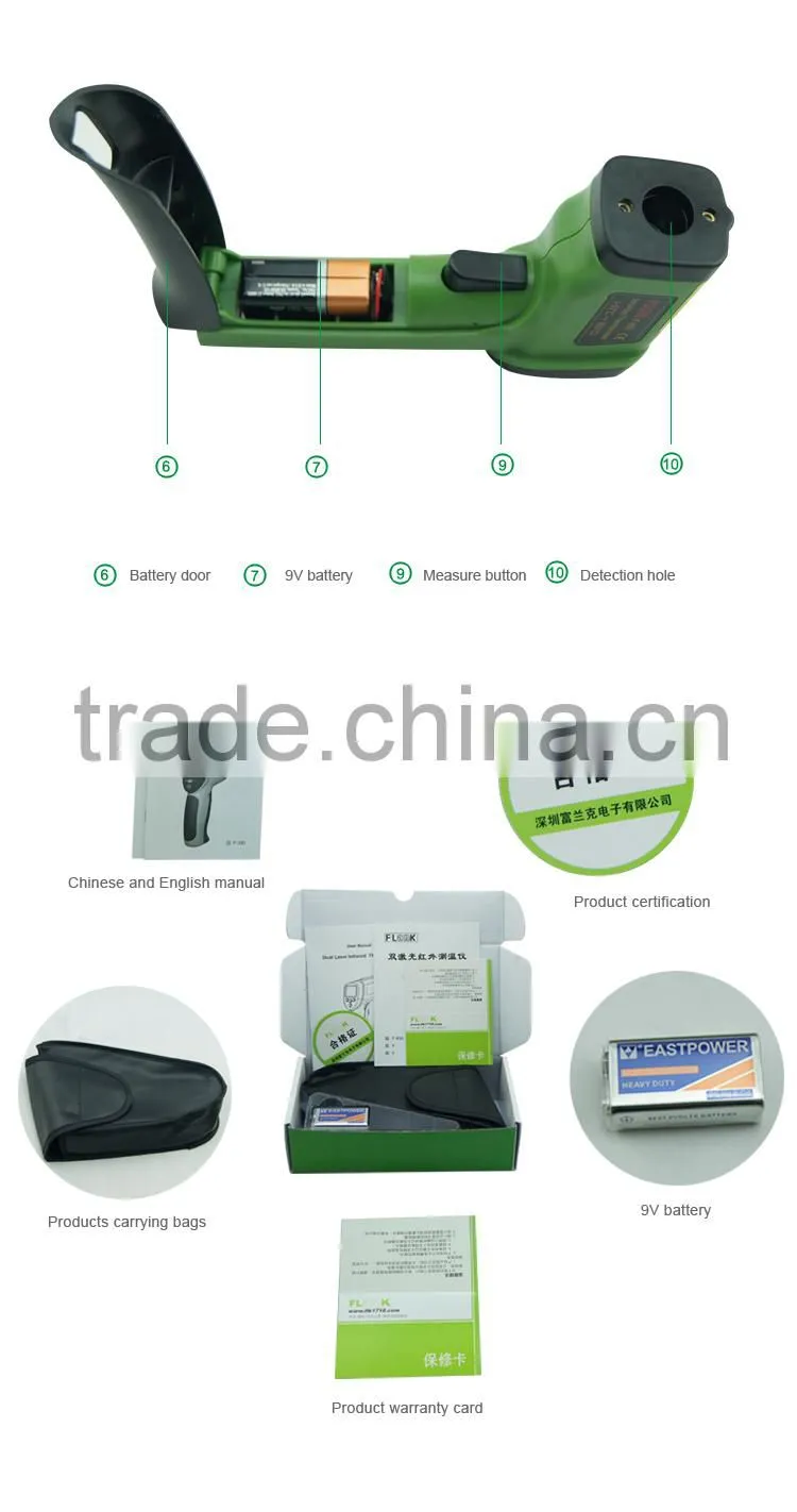 High Quality Handy OEM Non Contact Digital Laser Infrared Thermometer Infrared Temperature Gun