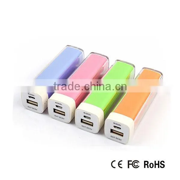 newest multi-colored 2600mah power bank of innovative products