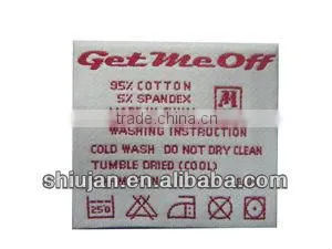 2013 fashion clothing labels logo/woven label