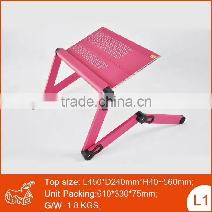 New design and hot sale portable folding laptop table stand desk bed sofa