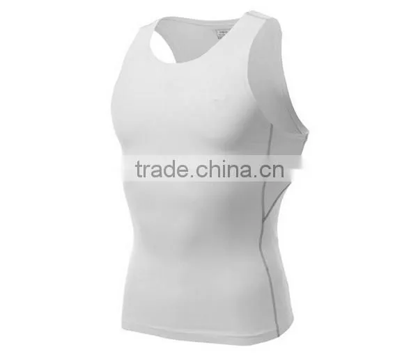 2015 New Products Gym Fitness T-shirt Quick Drying Men's Compression Fitness Clothes