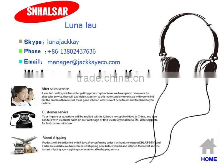 SNHALSAR free samples mobile sport earphone, zipper metal earphones