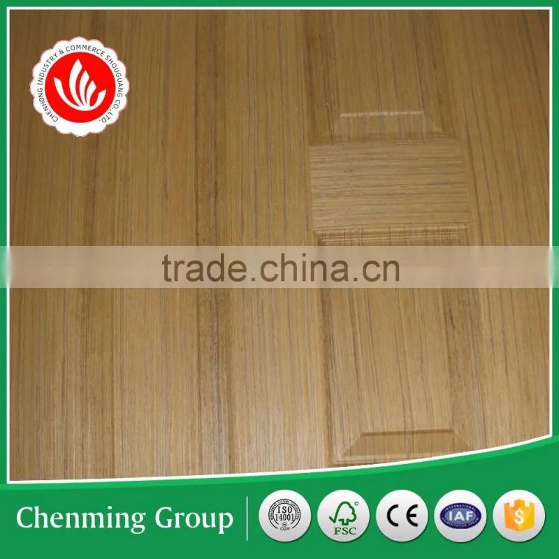 durable hdf molded door skin with natural veneer