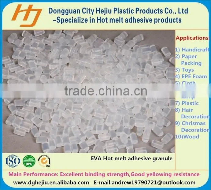 Factory Ethylene Vinyl acetate resin hotmelt adhesive glue stick for wine/gift/ glasses case box