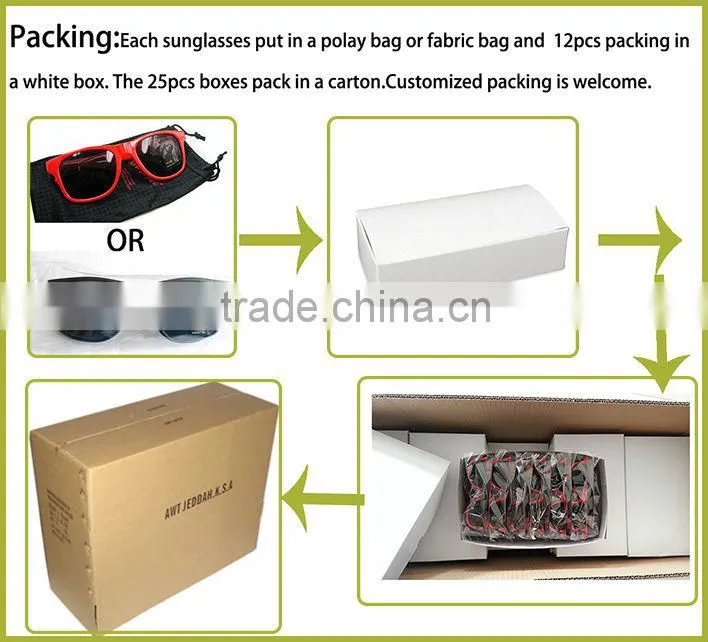 2016 The latest popular fashion retro design out door style eco-friendly natural price sunglasses