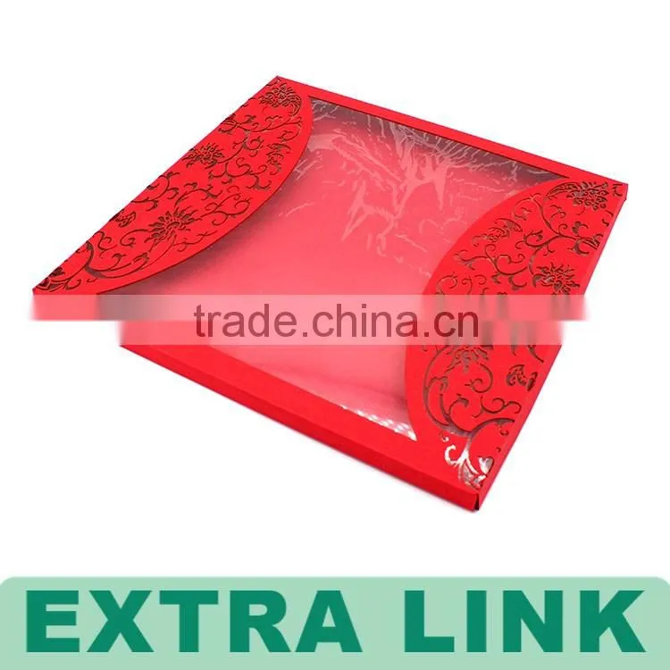 Luxury customized letter envelope/red envelope with clear window