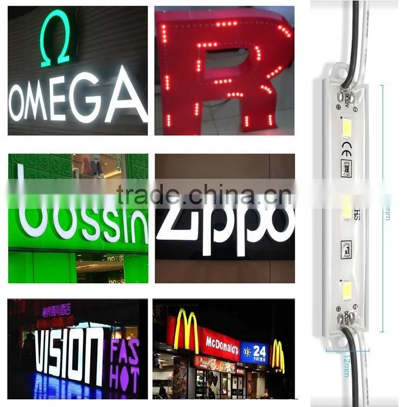 XQD cheapest 3 leds chip led alphabets moudle alphabet board signal moudle light smd 5730 5630 chip light injection