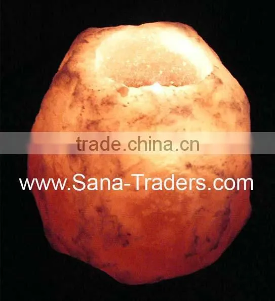 Himalayan Natural Crystal Rock Salt Tea Light ( Natural Design)