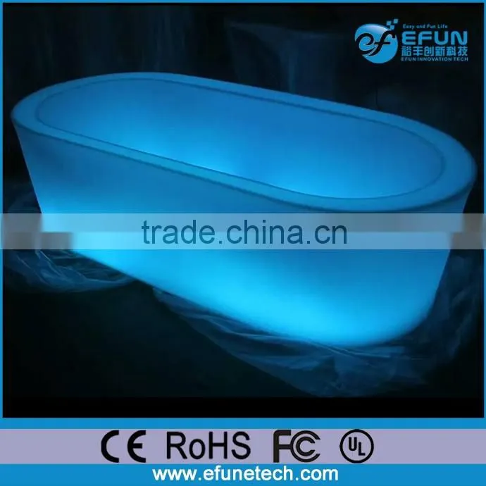 modern design freestanding plastic color changing light led hot tub