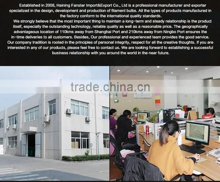 Zhejiang led lighting product supplier filament led bulb A60 2/4/6/8W E27 B22