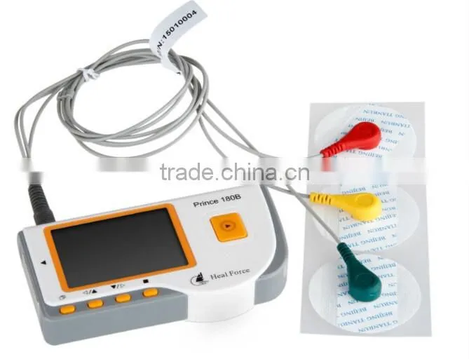 Portable Prince 180B Handheld ECG EKG Monitor Electrocardiogram LCD -Maggie