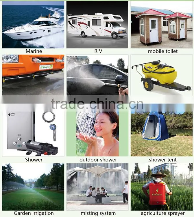 New product 6LPM 1/2'' BSPT thread self 12v dc mini water pump for outdoor water heater