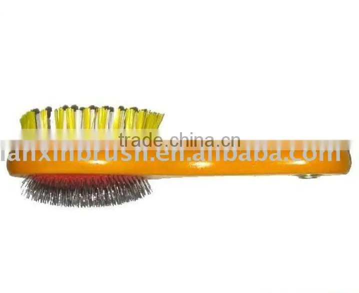 double sided pet grooming slicker dog brush