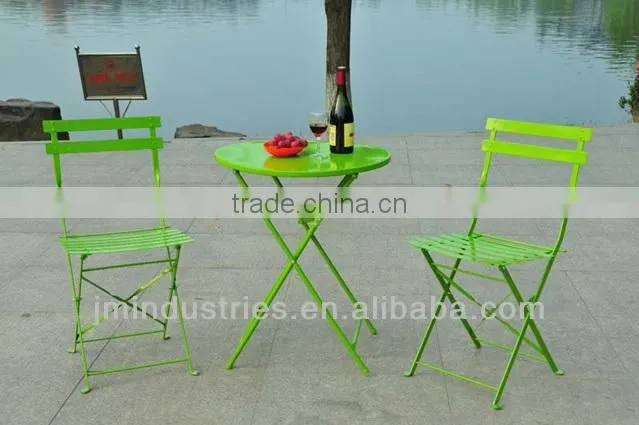 Outdoor metal patio set