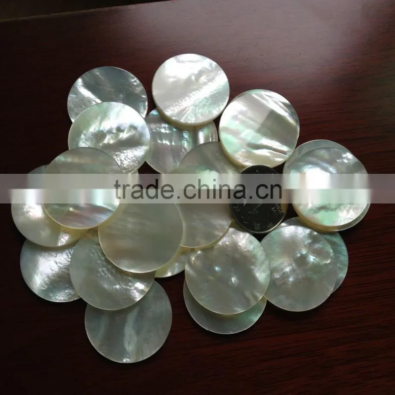 polished mother of pearl shell beads