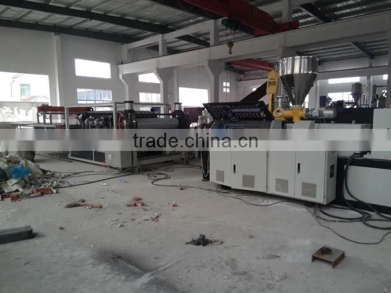 PVC Composite Corrugated Tile Extrusion Line/Machine