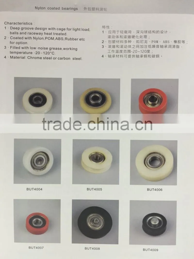 Rubber sealed cable pulley bearing 626ZZ 628ZZ 629ZZ