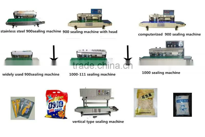 Special continuous air inflation and vacuum sealing machine