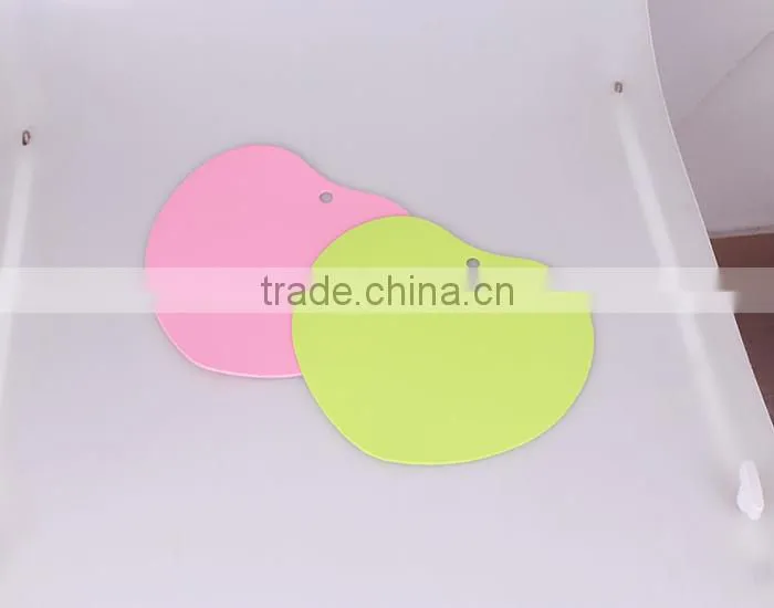 Home used strawberry shaped soft EVA material non-toxic three solid fresh color high toughness high desity cup coaster board