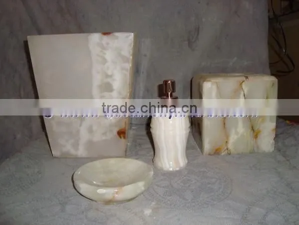 Luxury colorful Free Sample for Natural ONYX BATHROOM ACCESSORIES COLLECTION