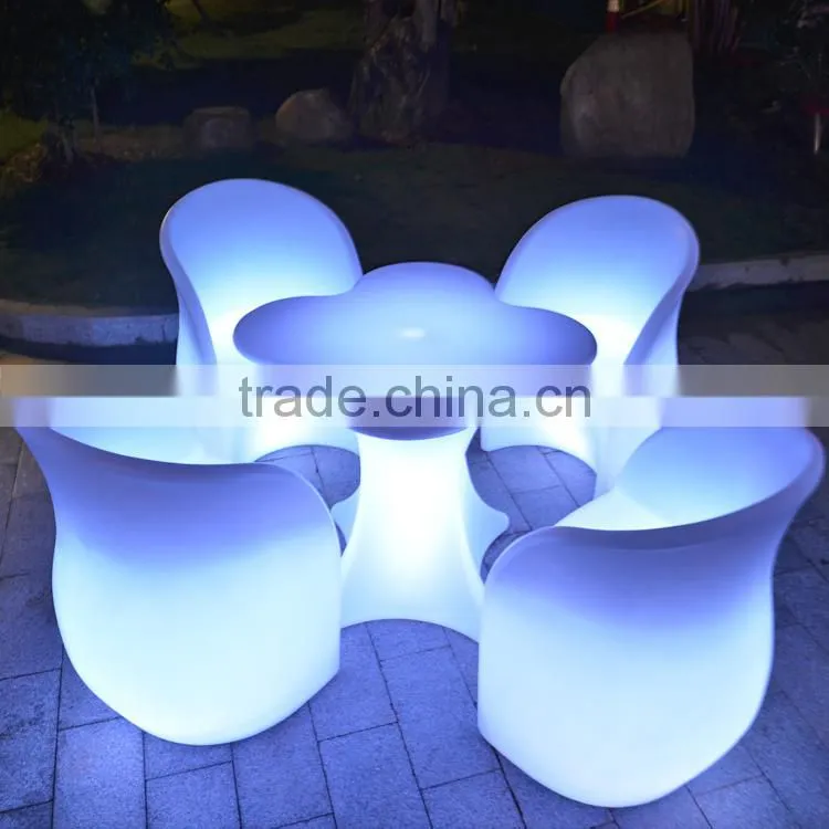 modern led furniture portable luminaire led table rechargeable battery operated glowing led bar table