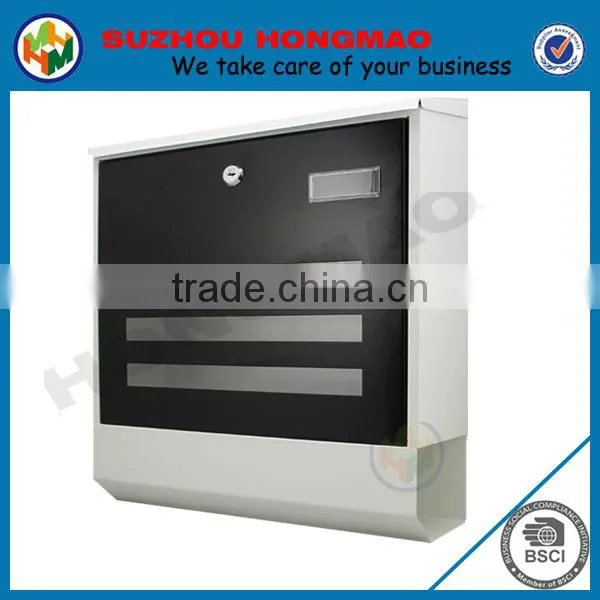 Multi colors large steel mounted letterbox for Europe