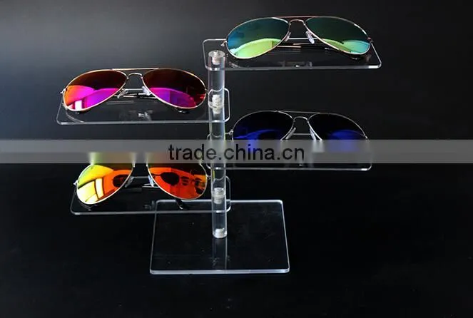Elegant Transparent Acrylic Sun Glasses Display Stand