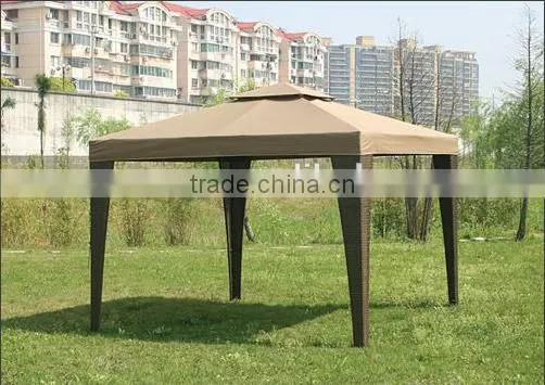 Outdoor rattan gazebo tent