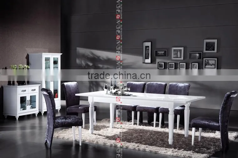 royal dining set / white french dining set / sectional dining set A-30