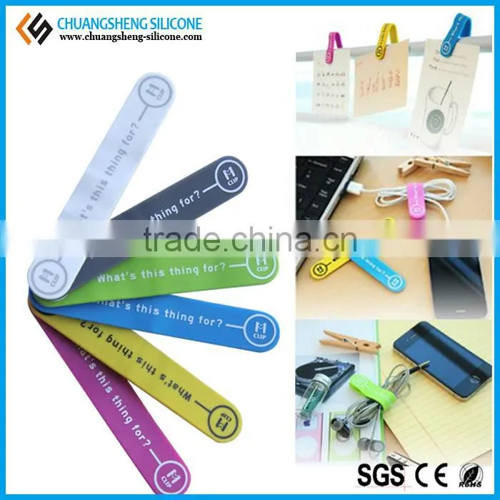 Multifunctional silicone clips, Cable clip, phone holder