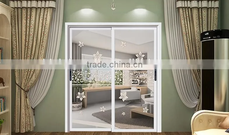 Aluminium alloy hollow glass sliding door kitchen cabinet door wood door(BG10-M483)