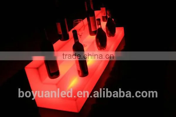 led waterproof color-changing pub plastic ice bucket