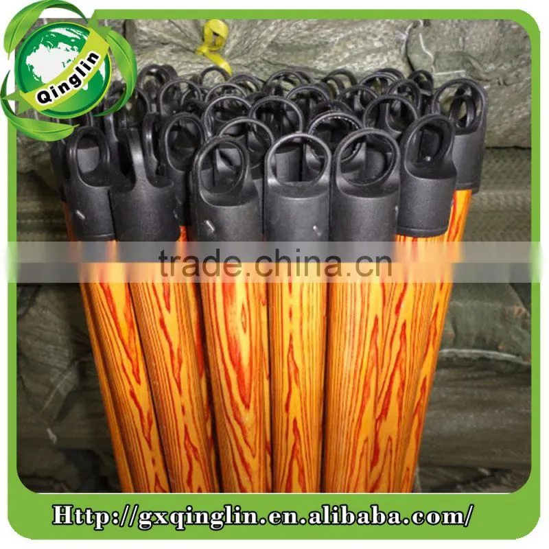 color top/cap and Italia screw pvc coated wooden bromm handle