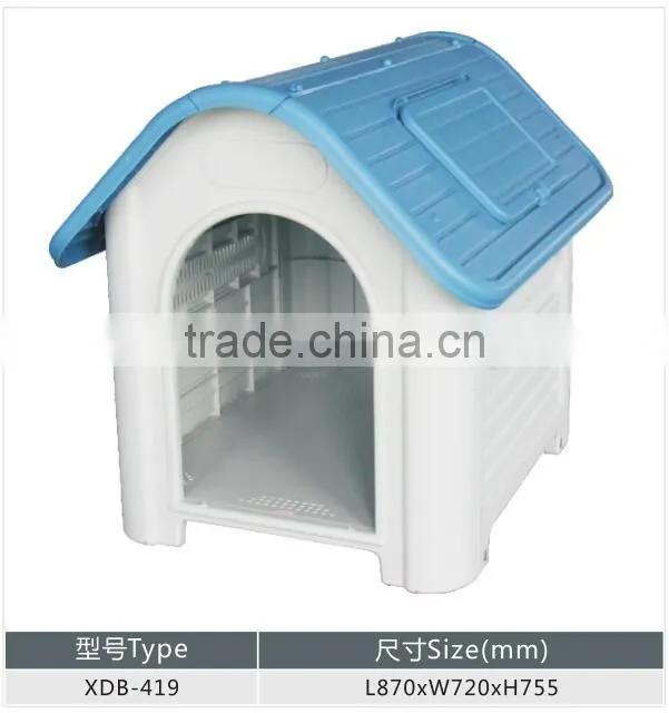 Outdoor Plastic Dog House with window