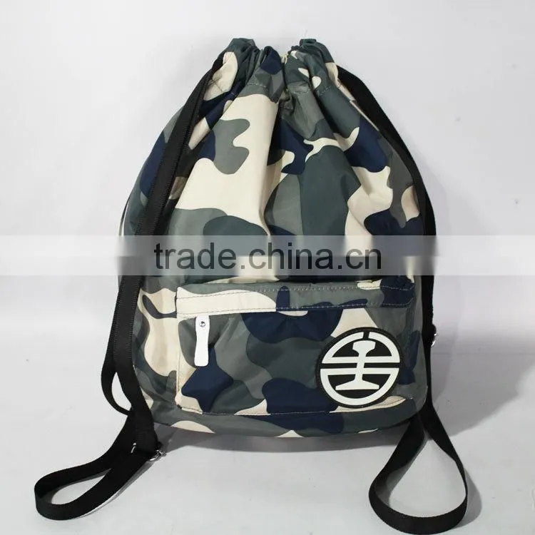 Heavy Duty Drawstring Backpack in Digital Camouflage Army Military Sack(TM-CDR-226)