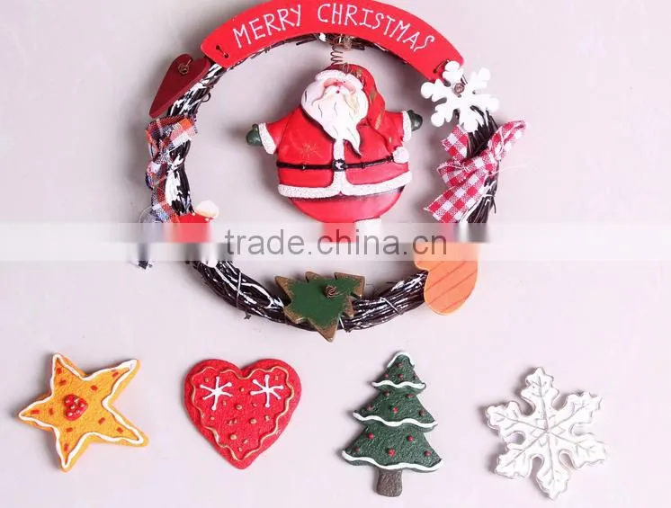 christmas resin fridge magnets cartoon 3D fridge magnets