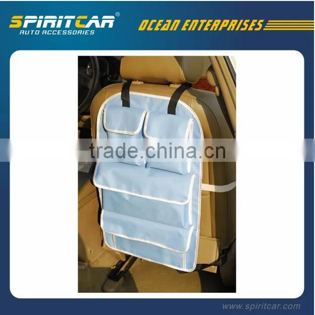 600D Oxford Car Backseat Organizer with Table Dest for Notebook