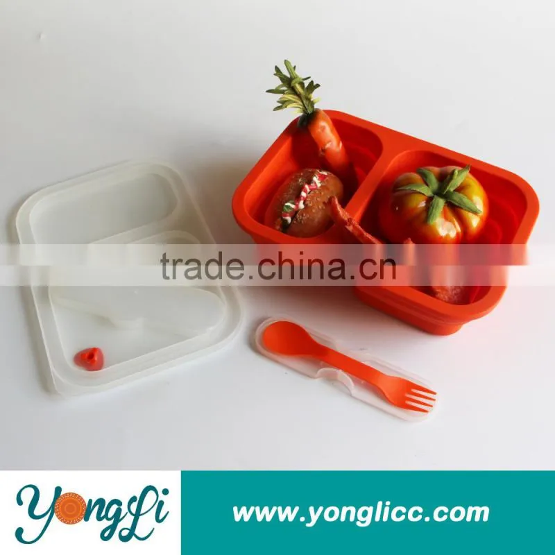 Storage Box Eco Friendly Silicone collapsible fda indian food containers