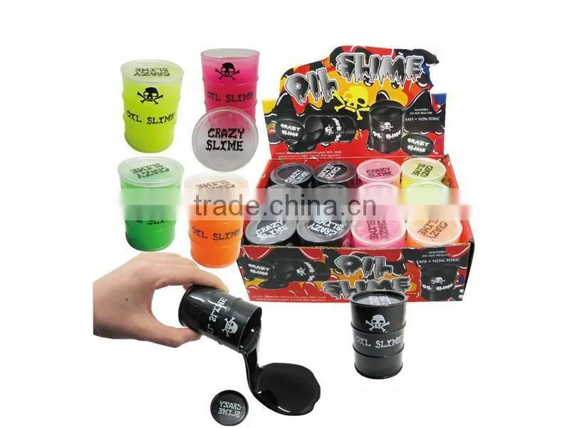 Colorful oil slime crystal slime toy for sale