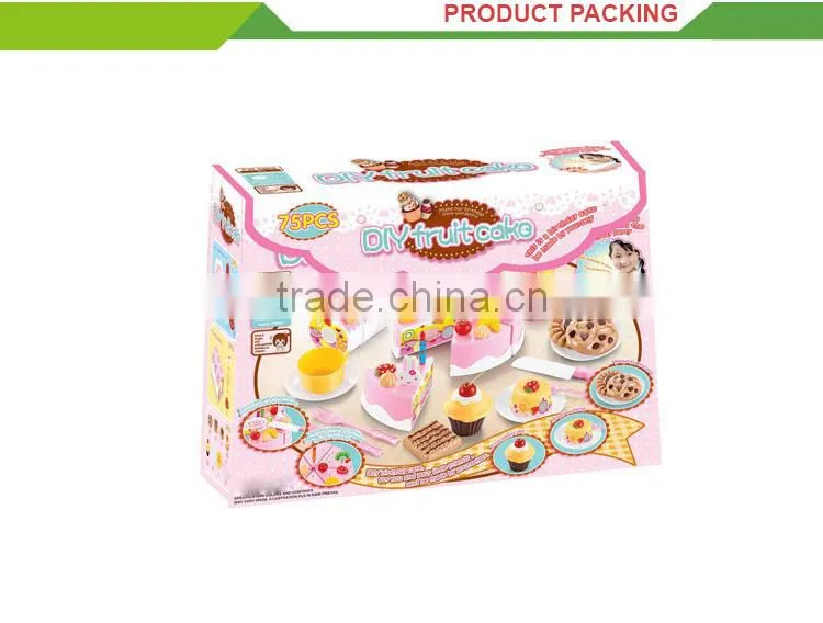 Hot selling children pretend play toys plastic cake boxes