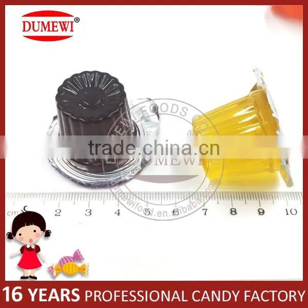 15g Assorted Fruit Flavor Striped Jelly Cup Mini Cup Jelly