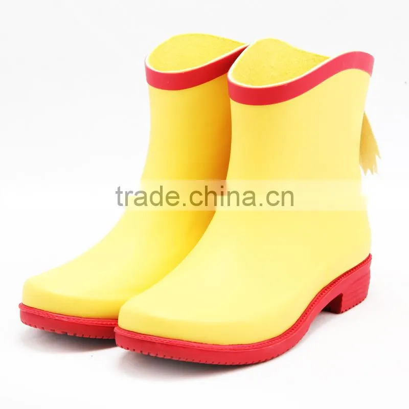 hot sell woman rubber rain boots