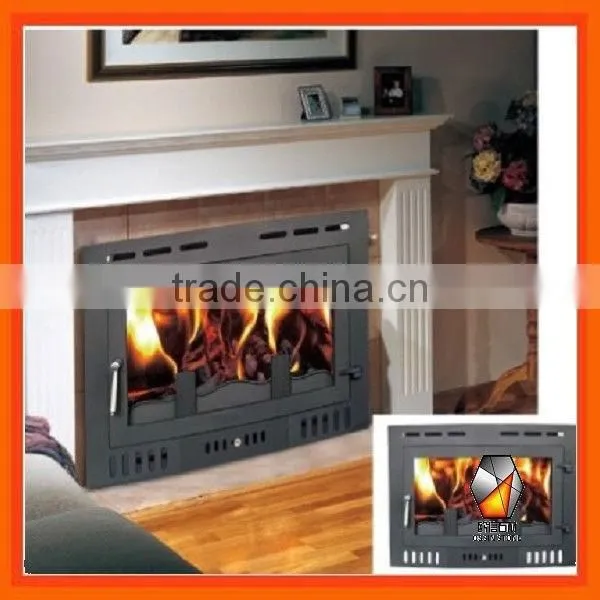 Modern cast iron insert stove with CE ST007