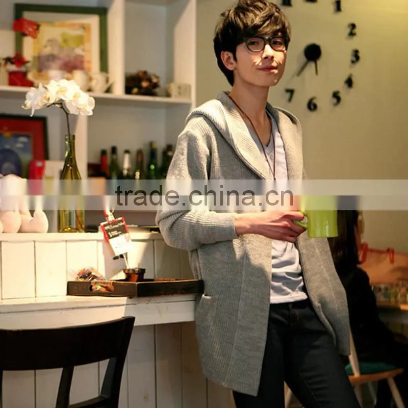 Knitting coat sweaters for men cashmere tops sweater school cardigan