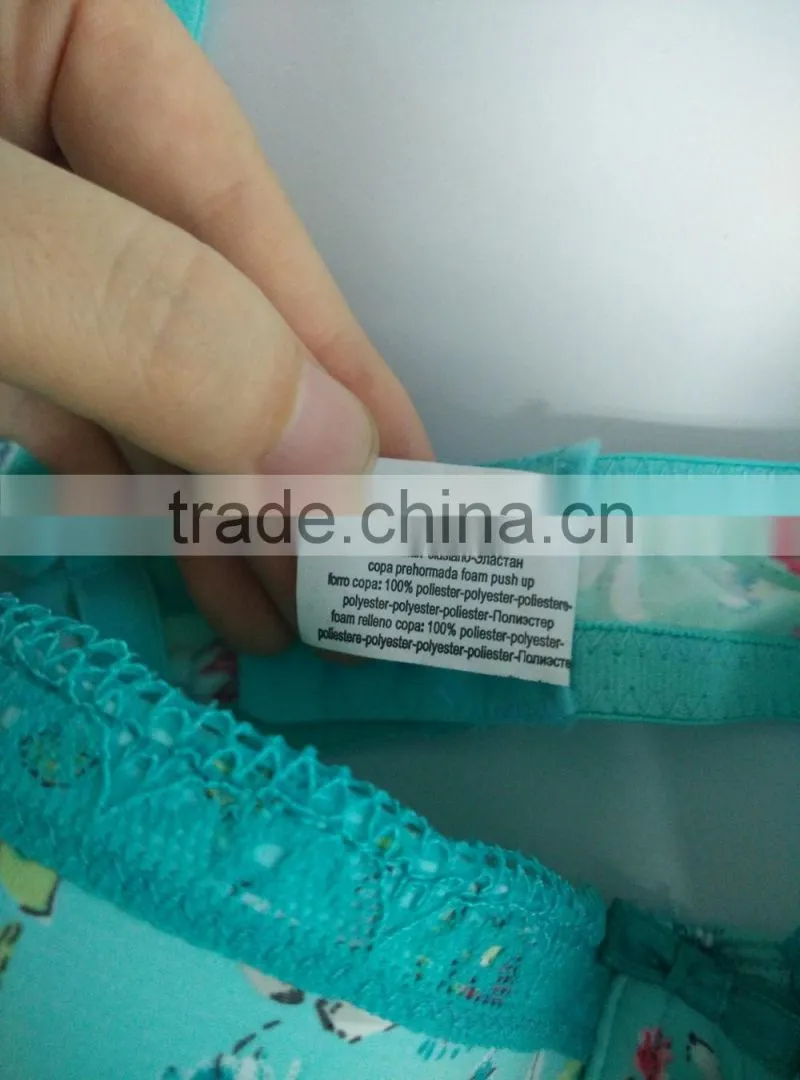 2015 latest fresh fashion sexy flower bra