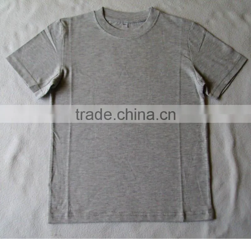 100% combed cotton boys short sleeve blank t-shirts , Children blank t-shirts,